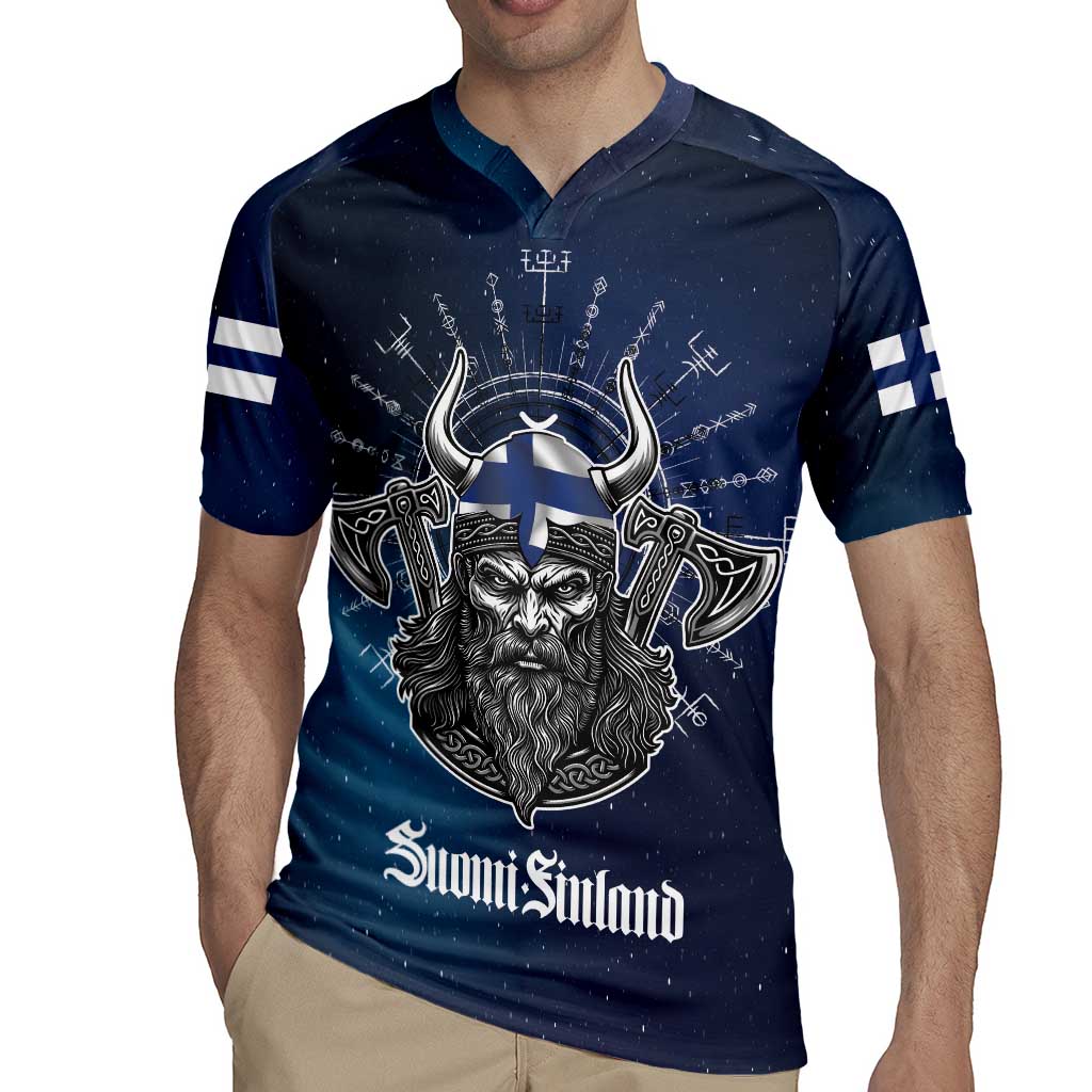 Personalized Finland Drakkar Vikings Rugby Jersey Suomi Viking Warrior