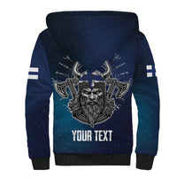 Personalized Finland Drakkar Vikings Sherpa Hoodie Suomi Viking Warrior