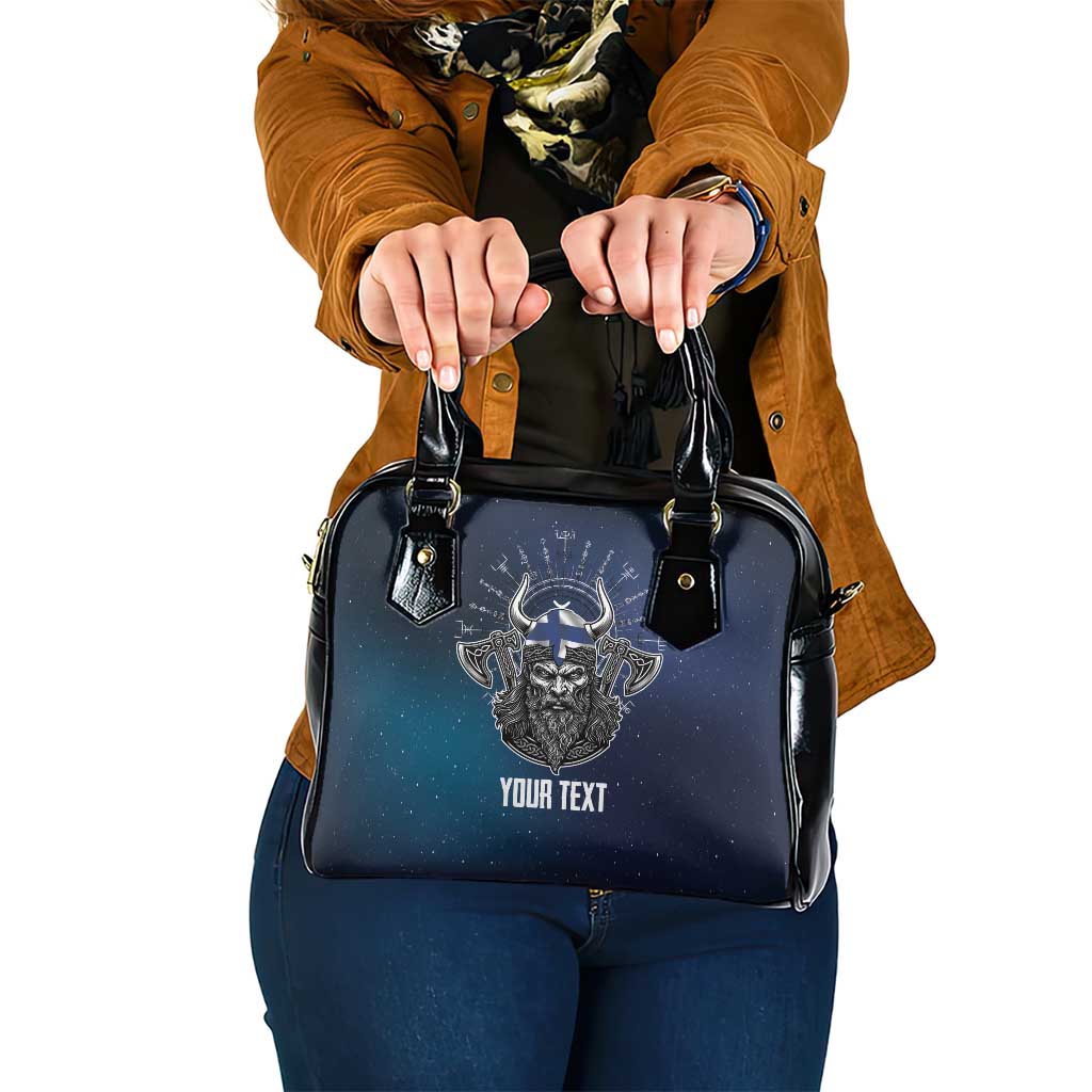 Personalized Finland Drakkar Vikings Shoulder Handbag Suomi Viking Warrior