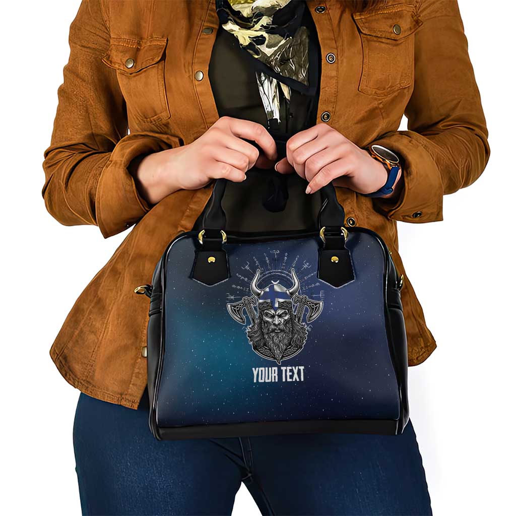 Personalized Finland Drakkar Vikings Shoulder Handbag Suomi Viking Warrior