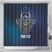 Personalized Finland Drakkar Vikings Shower Curtain Suomi Viking Warrior