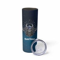 Personalized Finland Drakkar Vikings Skinny Tumbler Suomi Viking Warrior