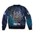 Personalized Finland Drakkar Vikings Sleeve Zip Bomber Jacket Suomi Viking Warrior