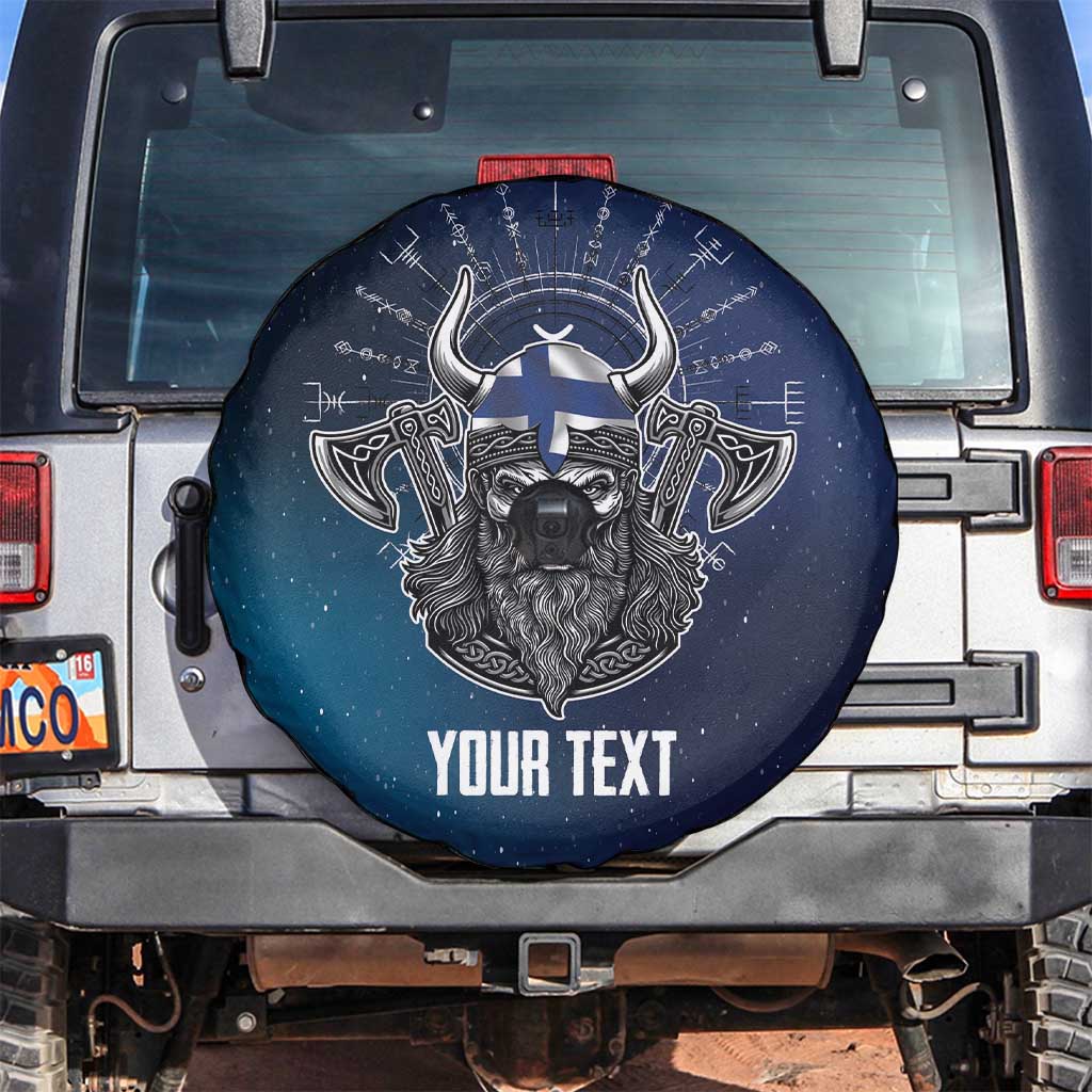 Personalized Finland Drakkar Vikings Spare Tire Cover Suomi Viking Warrior