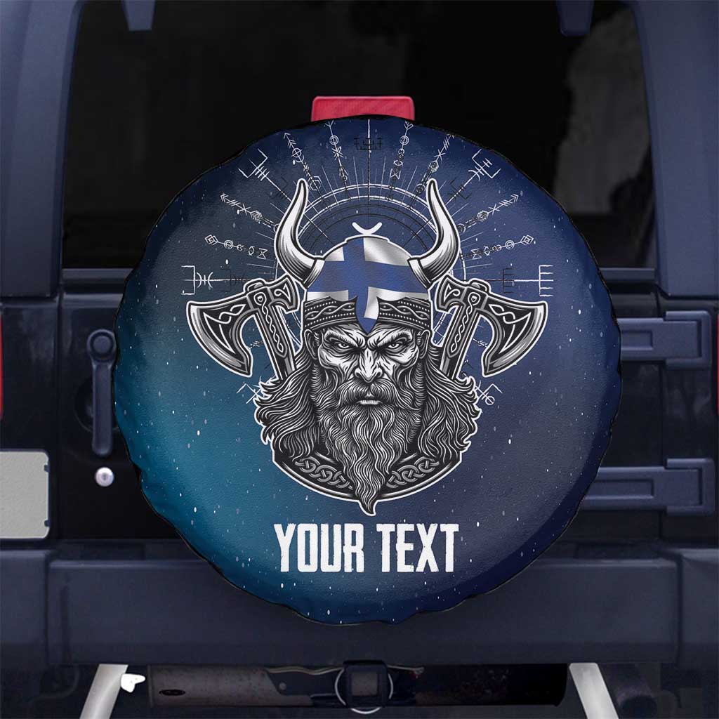 Personalized Finland Drakkar Vikings Spare Tire Cover Suomi Viking Warrior