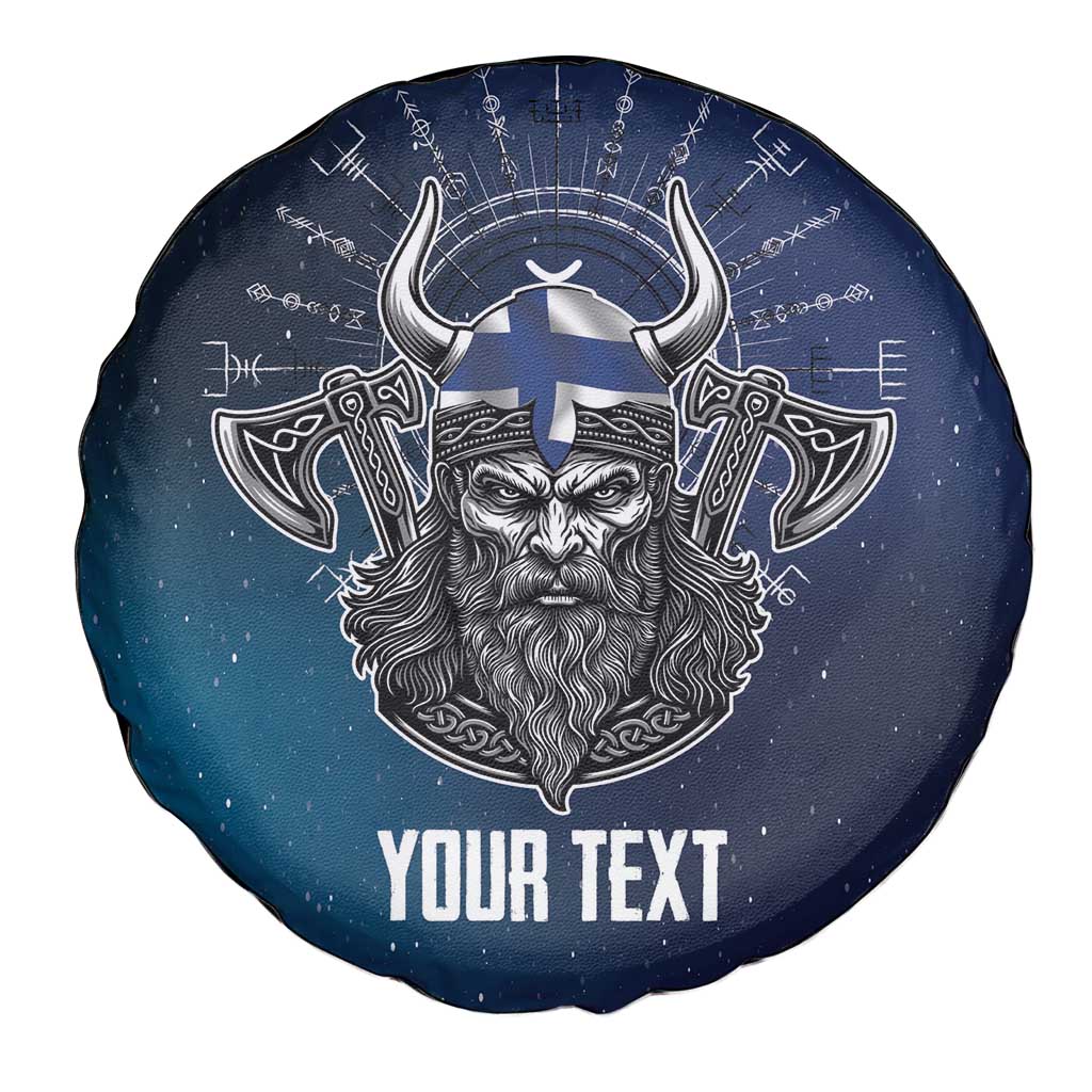 Personalized Finland Drakkar Vikings Spare Tire Cover Suomi Viking Warrior