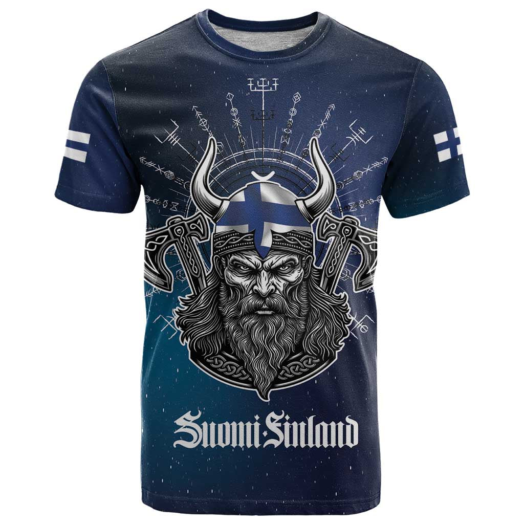 Personalized Finland Drakkar Vikings T Shirt Suomi Viking Warrior