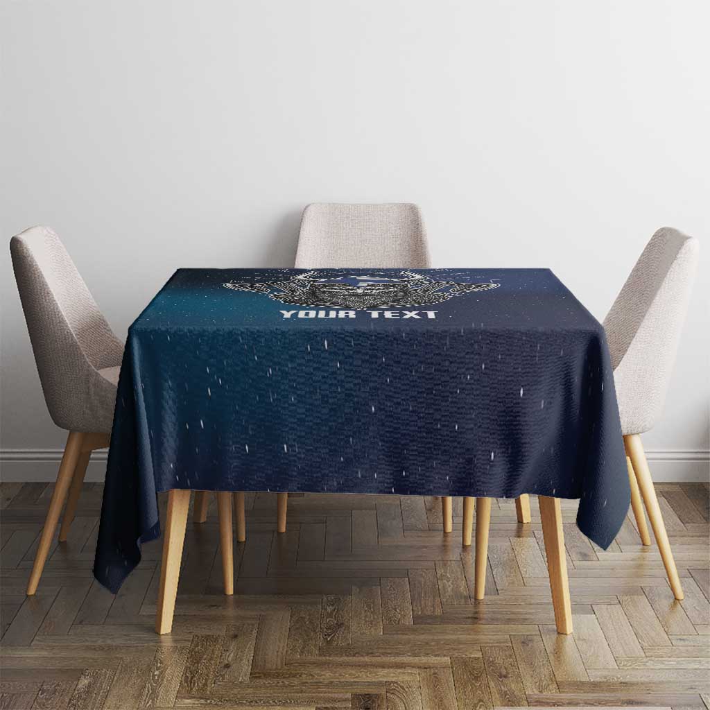 Personalized Finland Drakkar Vikings Tablecloth Suomi Viking Warrior