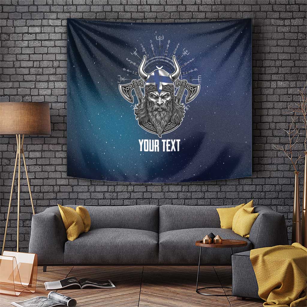 Personalized Finland Drakkar Vikings Tapestry Suomi Viking Warrior