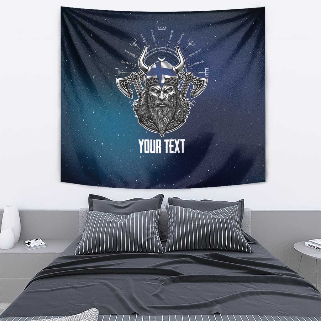 Personalized Finland Drakkar Vikings Tapestry Suomi Viking Warrior