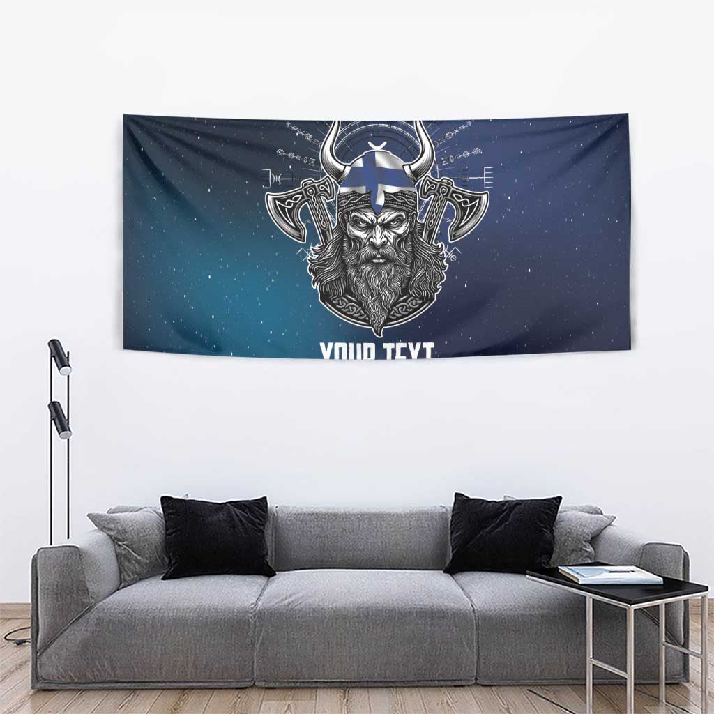 Personalized Finland Drakkar Vikings Tapestry Suomi Viking Warrior
