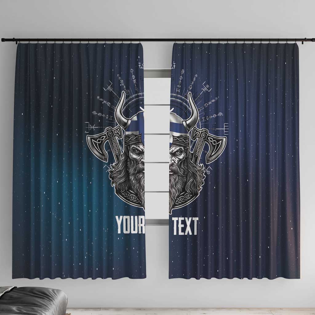 Personalized Finland Drakkar Vikings Window Curtain Suomi Viking Warrior