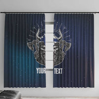 Personalized Finland Drakkar Vikings Window Curtain Suomi Viking Warrior