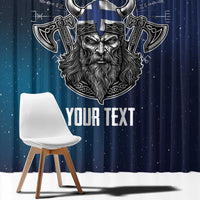 Personalized Finland Drakkar Vikings Window Curtain Suomi Viking Warrior