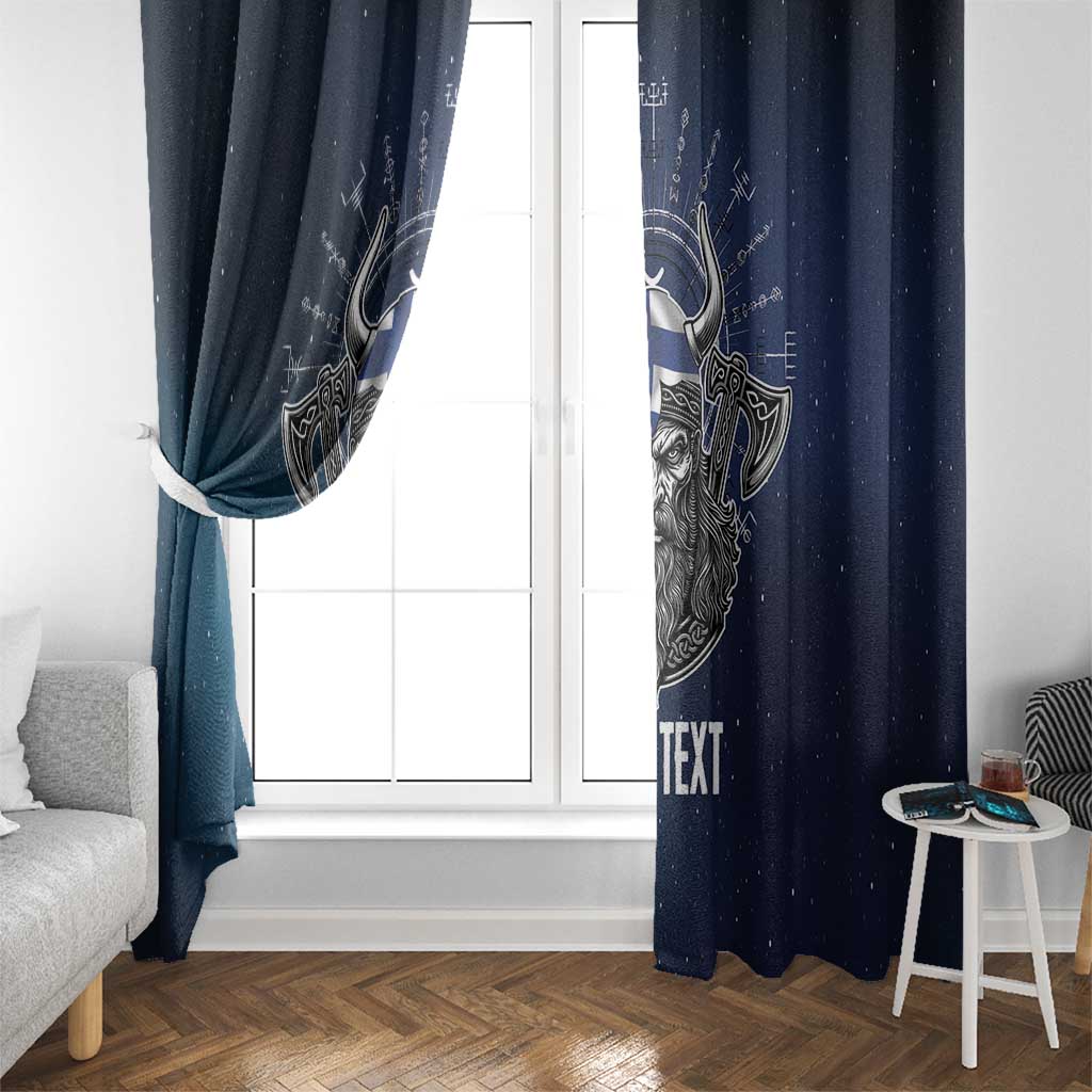 Personalized Finland Drakkar Vikings Window Curtain Suomi Viking Warrior