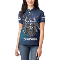 Personalized Finland Drakkar Vikings Women Polo Shirt Suomi Viking Warrior