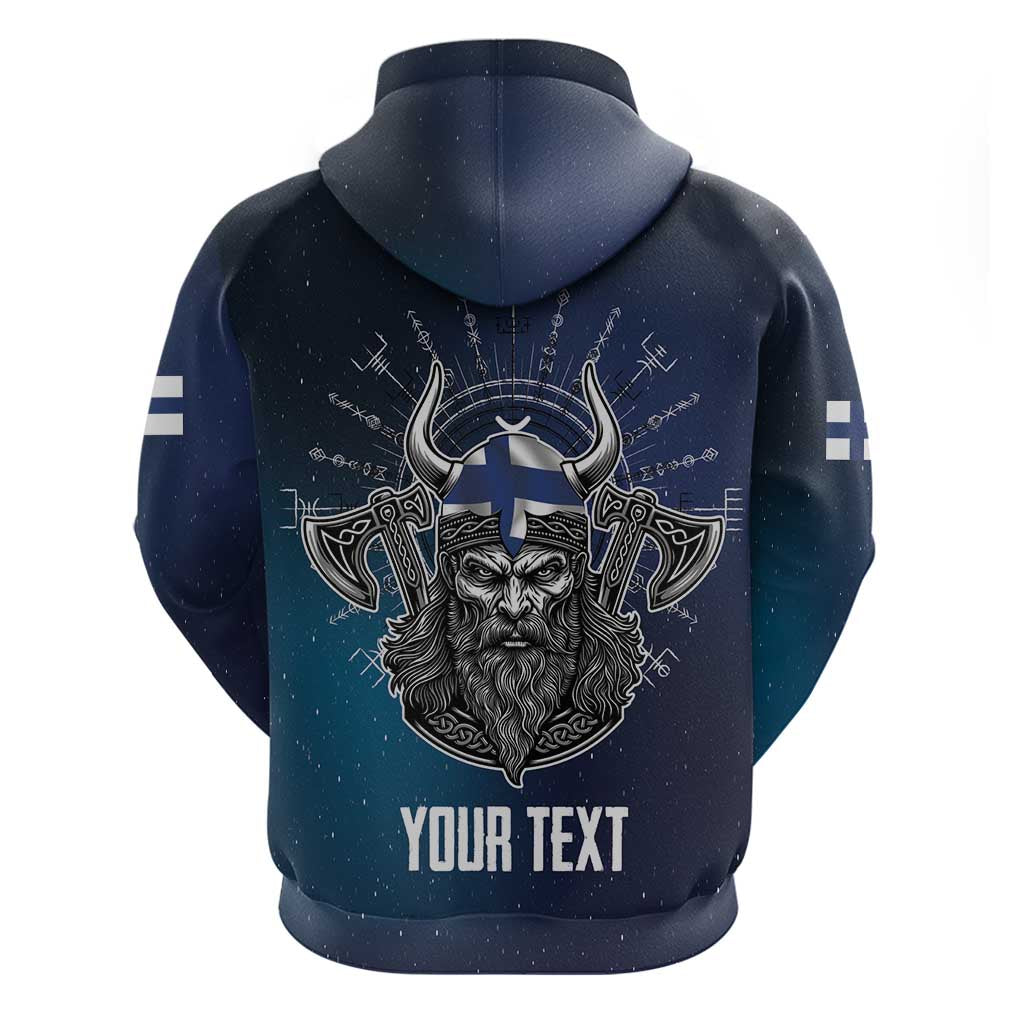 Personalized Finland Drakkar Vikings Zip Hoodie Suomi Viking Warrior