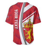 Personalized Norway Coat of Arms Baseball Jersey Golden Lion