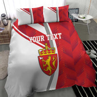 Personalized Norway Coat of Arms Bedding Set Golden Lion
