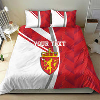 Personalized Norway Coat of Arms Bedding Set Golden Lion