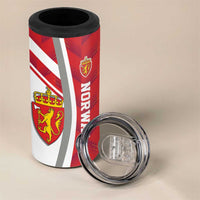 Personalized Norway Coat of Arms 4 in 1 Can Cooler Tumbler Golden Lion