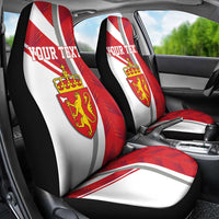 Personalized Norway Coat of Arms Car Seat Cover Golden Lion