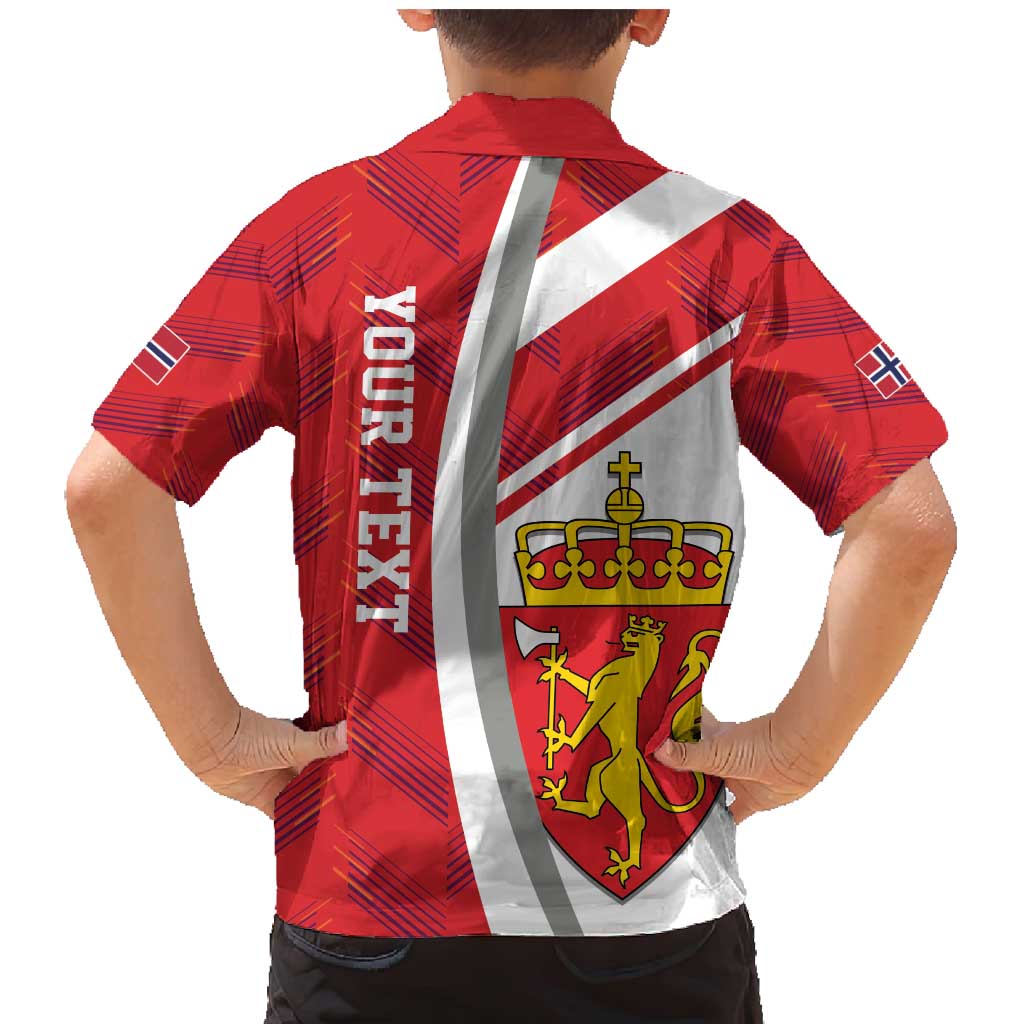 Personalized Norway Coat of Arms Family Matching Mermaid Dress and Hawaiian Shirt Golden Lion