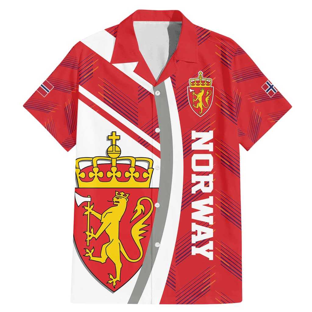 Personalized Norway Coat of Arms Family Matching Mermaid Dress and Hawaiian Shirt Golden Lion