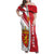 Personalized Norway Coat of Arms Family Matching Off Shoulder Maxi Dress and Hawaiian Shirt Golden Lion