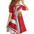 Personalized Norway Coat of Arms Family Matching Off Shoulder Short Dress and Hawaiian Shirt Golden Lion