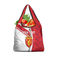 Personalized Norway Coat of Arms Grocery Bag Golden Lion