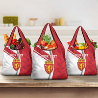Personalized Norway Coat of Arms Grocery Bag Golden Lion
