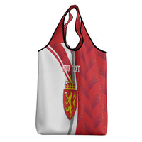 Personalized Norway Coat of Arms Grocery Bag Golden Lion