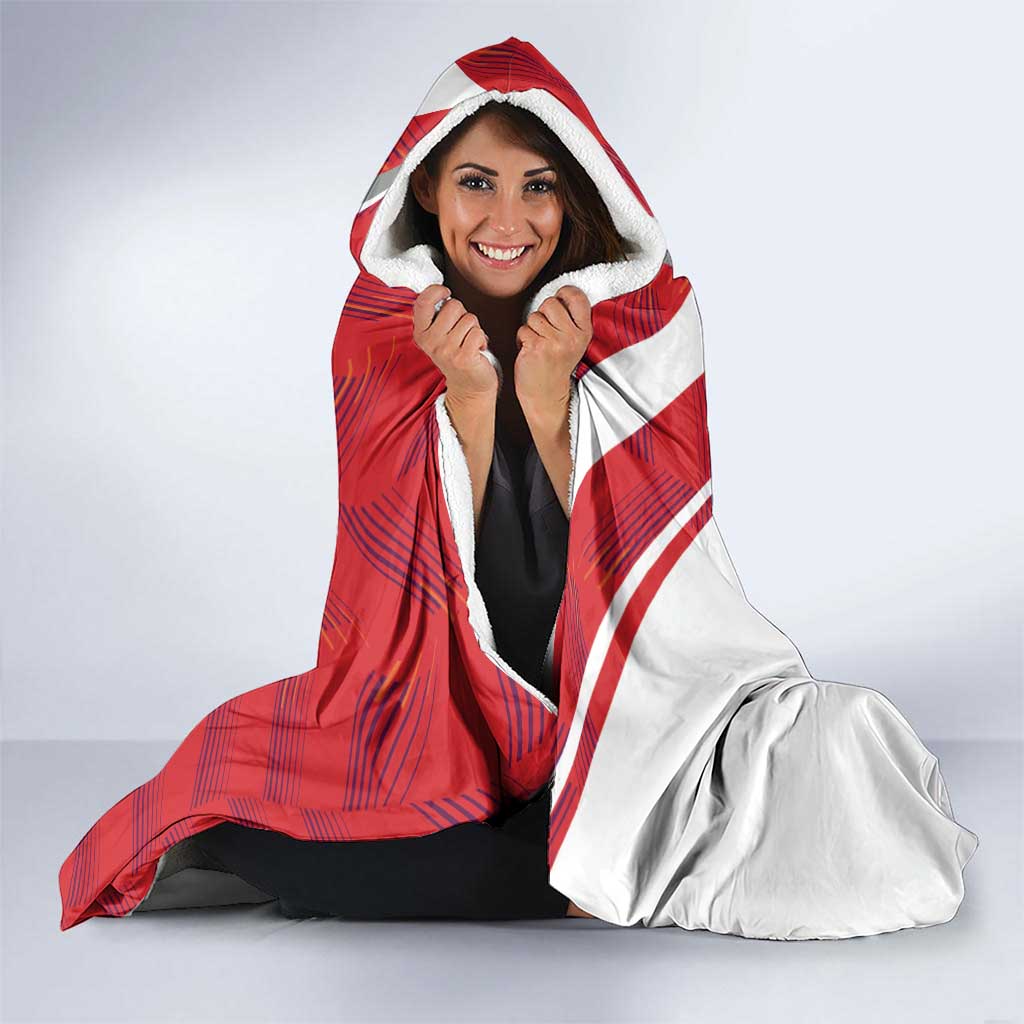 Personalized Norway Coat of Arms Hooded Blanket Golden Lion