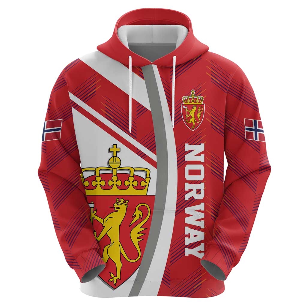 Personalized Norway Coat of Arms Hoodie Golden Lion