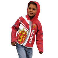 Personalized Norway Coat of Arms Kid Hoodie Golden Lion