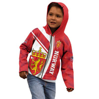Personalized Norway Coat of Arms Kid Hoodie Golden Lion