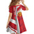 Personalized Norway Coat of Arms Kid Short Sleeve Dress Golden Lion