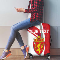 Personalized Norway Coat of Arms Luggage Cover Golden Lion