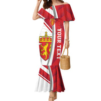 Personalized Norway Coat of Arms Mermaid Dress Golden Lion