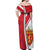 Personalized Norway Coat of Arms Off Shoulder Maxi Dress Golden Lion