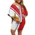 Personalized Norway Coat of Arms Off Shoulder Short Dress Golden Lion