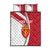 Personalized Norway Coat of Arms Quilt Bed Set Golden Lion