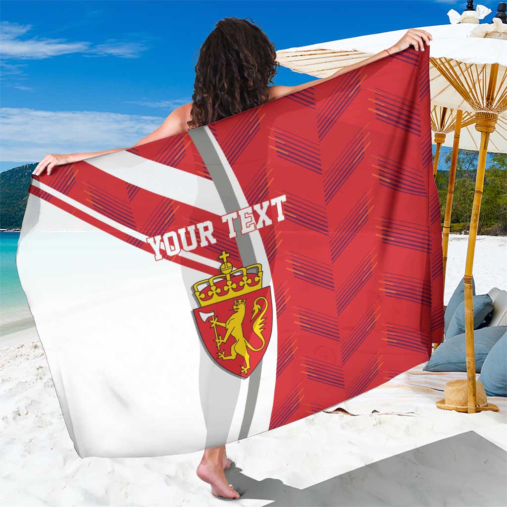 Personalized Norway Coat of Arms Sarong Golden Lion