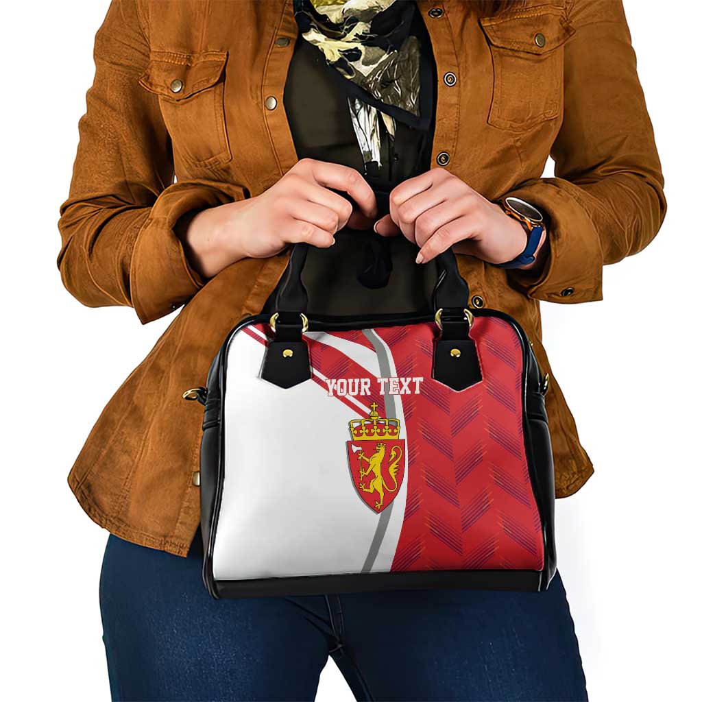 Personalized Norway Coat of Arms Shoulder Handbag Golden Lion