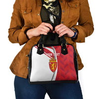 Personalized Norway Coat of Arms Shoulder Handbag Golden Lion