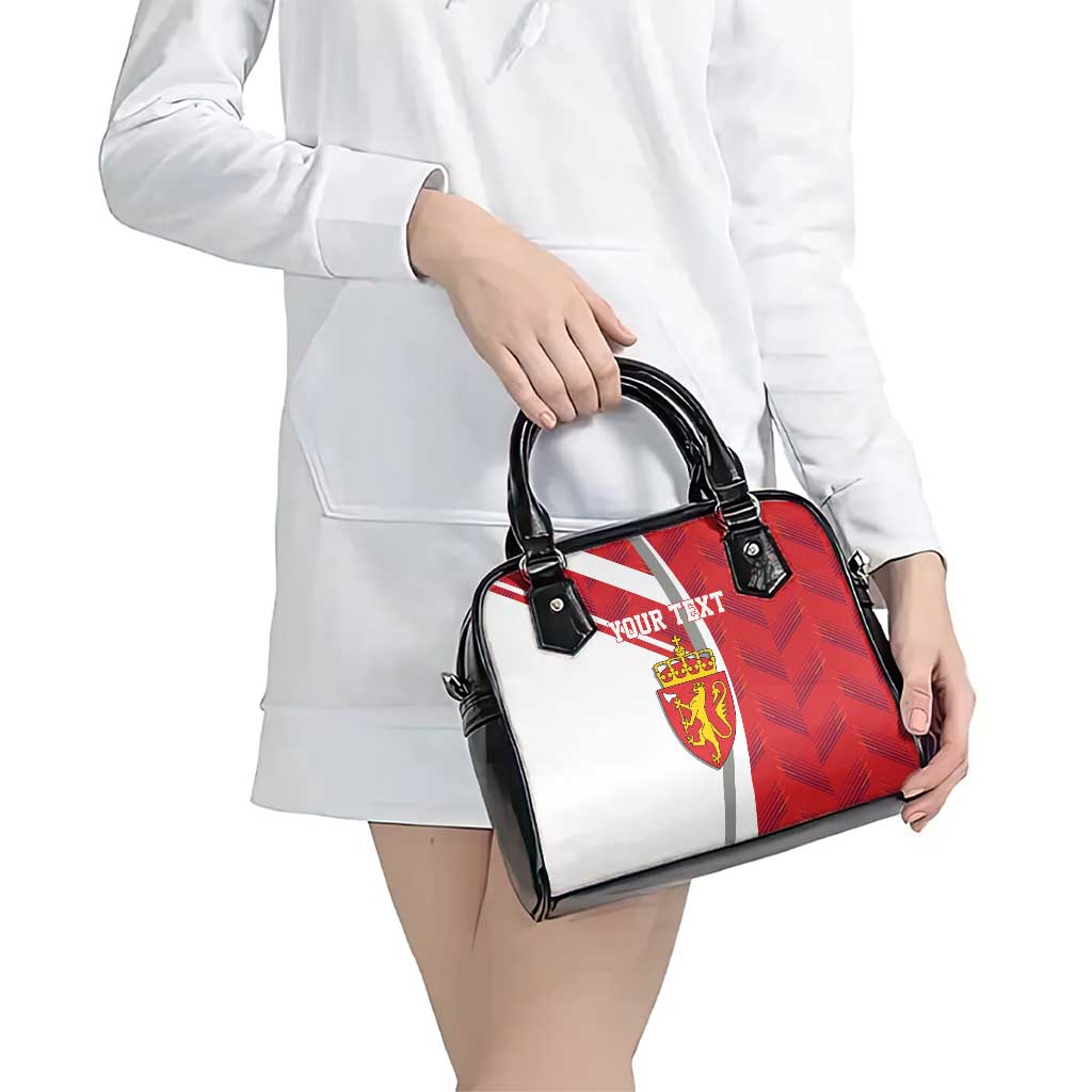 Personalized Norway Coat of Arms Shoulder Handbag Golden Lion