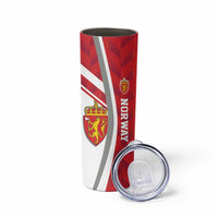 Personalized Norway Coat of Arms Skinny Tumbler Golden Lion