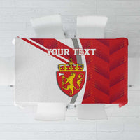 Personalized Norway Coat of Arms Tablecloth Golden Lion