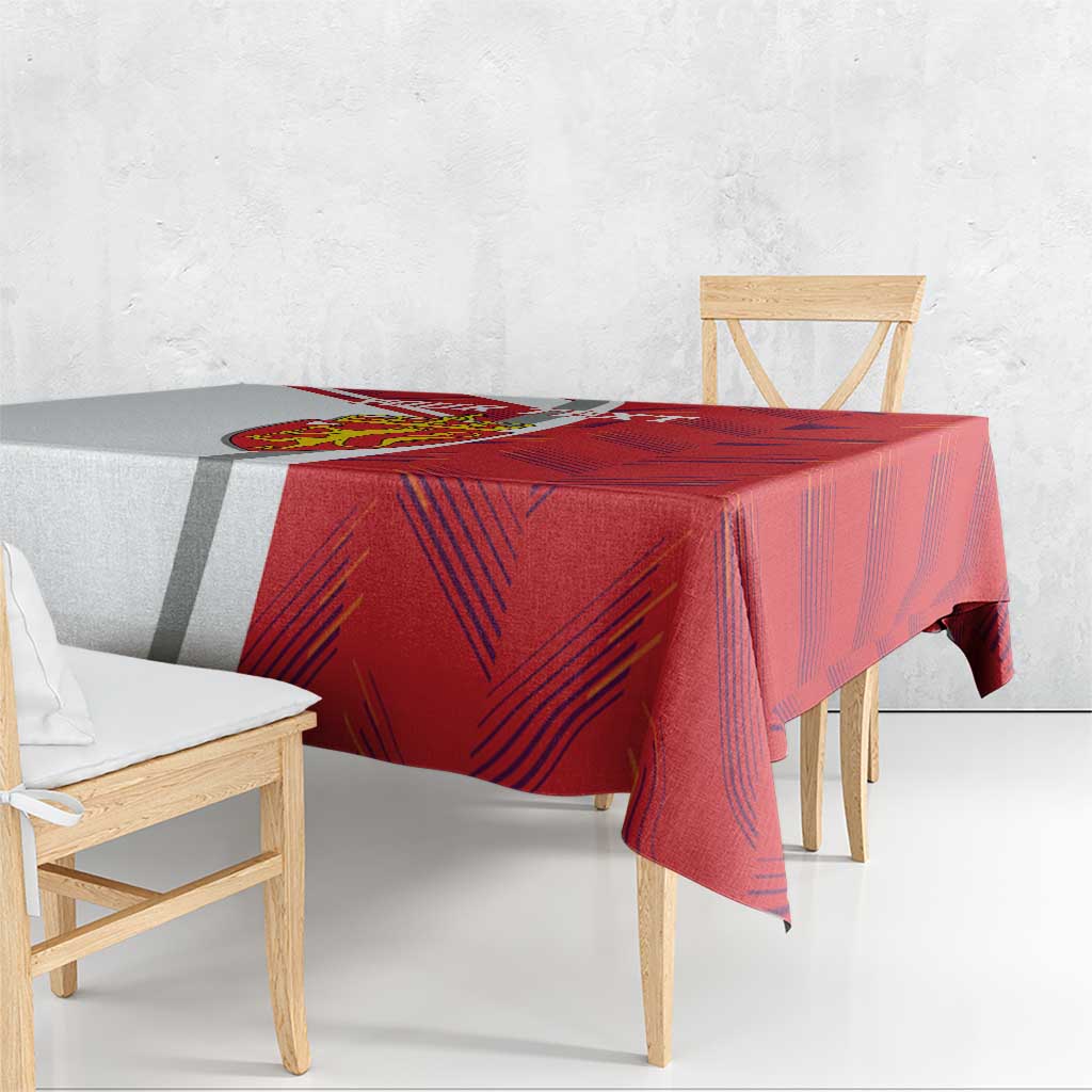 Personalized Norway Coat of Arms Tablecloth Golden Lion